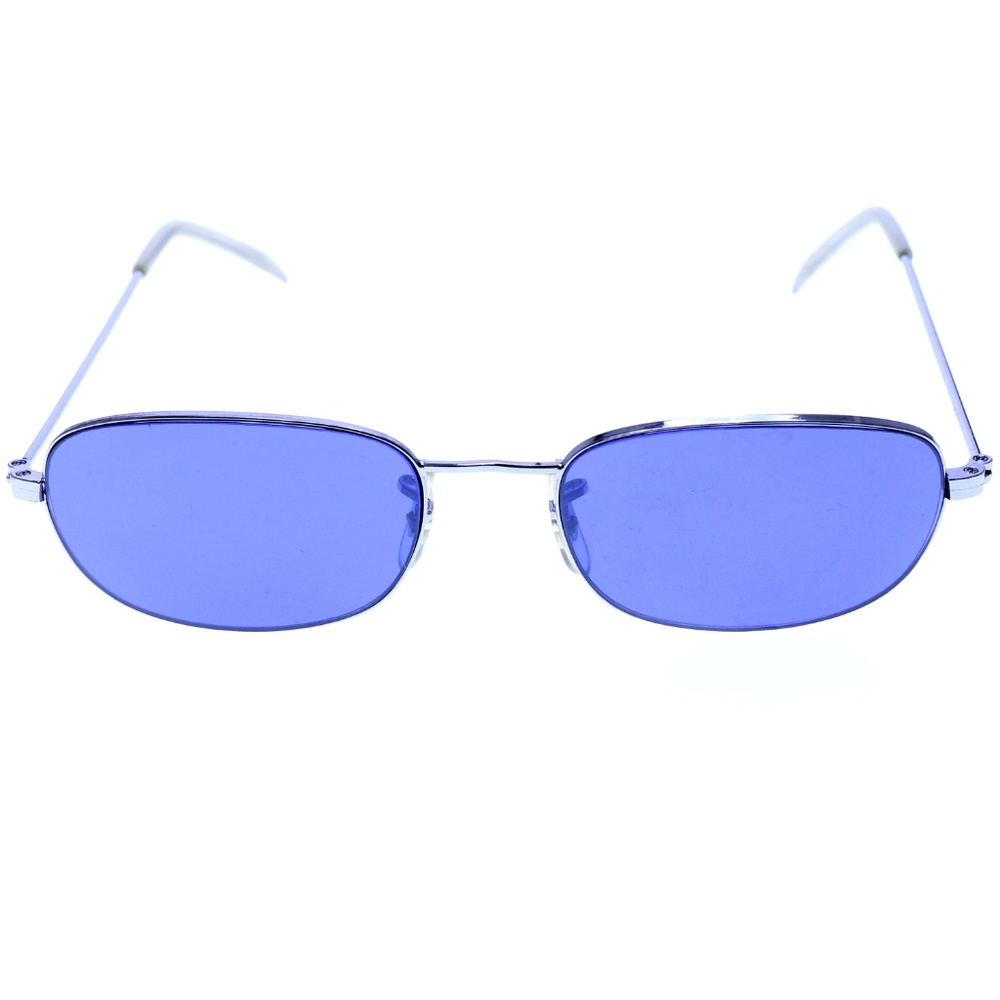 Liz Claiborne Silver-Tone Designer Round-Sunglass - Picture 3 of 7